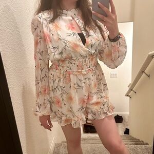 Floral Long Sleeve Romper